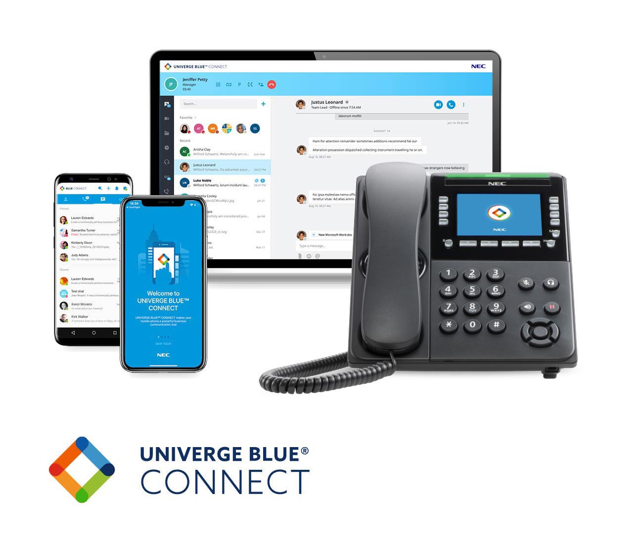 NEC Univerge Blue Cloud Hosted Phone System With Collaboration